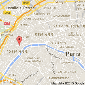 Arc de Triomphe on a map
